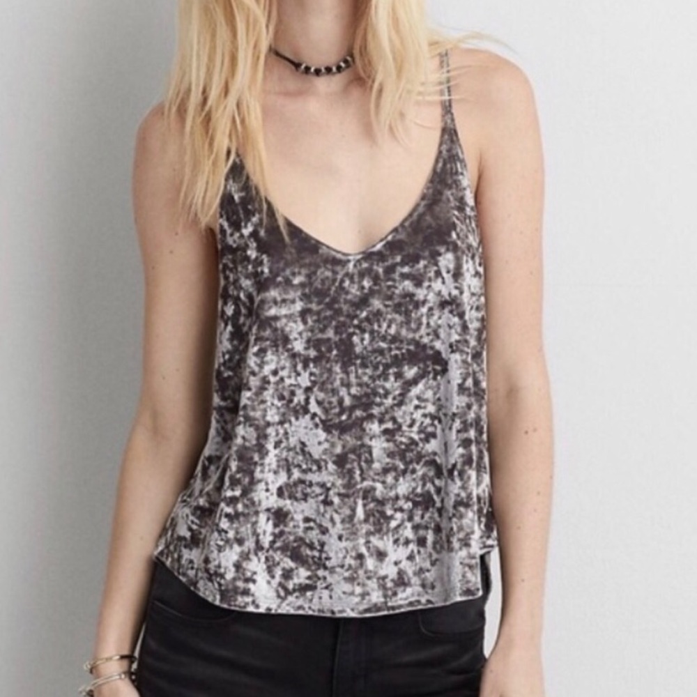 Lavender velvet tank top